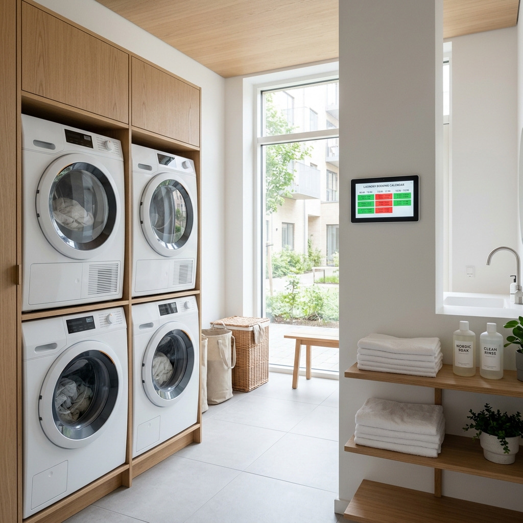 Pesutuvan älykkäät varaukset ja sähkölukko